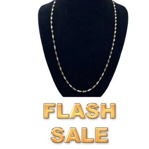 Gold and Silver Twist Vintage  Necklace